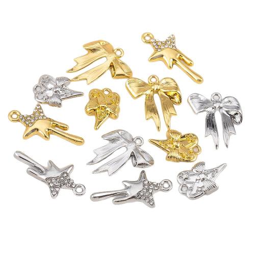 Zinc Alloy Pendants plated DIY & with rhinestone Sold By Bag