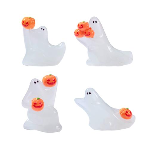 Halloween Decoration Resin Ghost Halloween Design & Mini & luminated Sold By PC