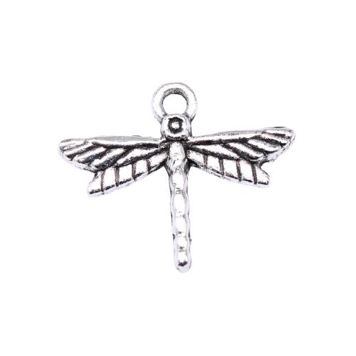 Zinc Alloy Animal Pendants Dragonfly plated DIY Sold By Bag