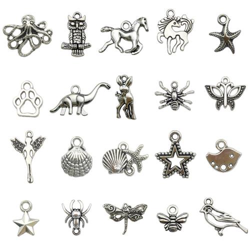 Zinek zvířat Přívěsky, starožitné barva postříbřená, DIY & různé styly pro výběr, Prodáno By PC