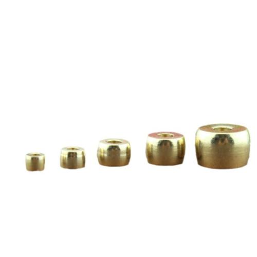 Brass Spacer Beads DIY original color Sold By PC