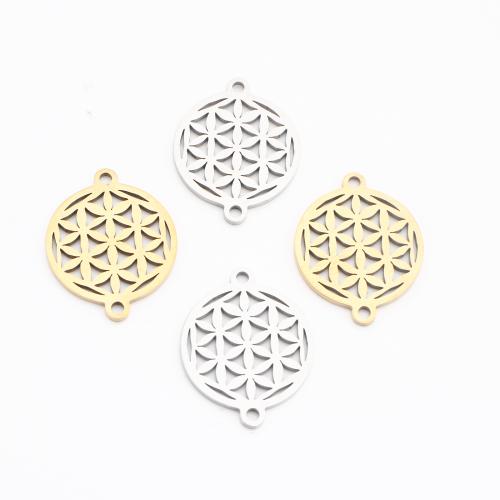 Stainless Steel Connector 304 Stainless Steel Round plated DIY & hollow Sold By PC