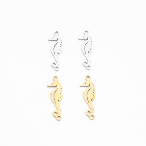 Stainless Steel Connector 304 Stainless Steel Seahorse plated DIY & hollow Sold By PC