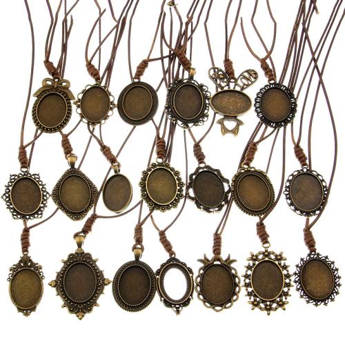 Zinc Alloy Pendant Cabochon Setting plated DIY Sold By PC