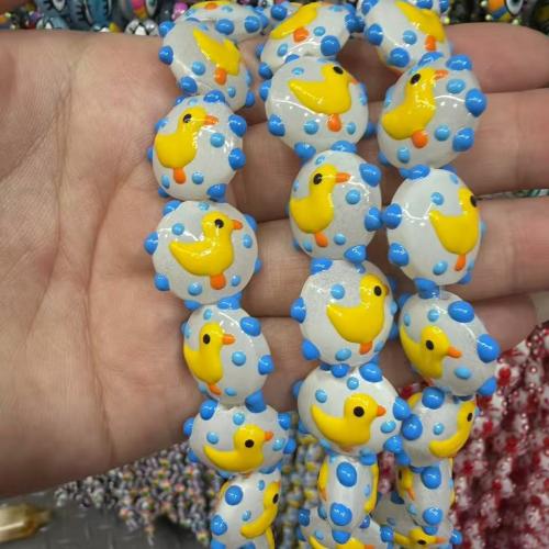 Animal Lampwork Beads hand drawing DIY 19mm Sold By PC