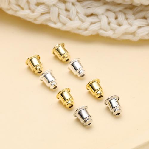 Brass Ear Nut Component plated DIY Approx 0.8mm Sold By Bag