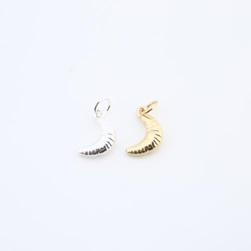 Messing Schmuck Anhänger, Horn, plattiert, DIY, keine, 13x8x3mm, verkauft von PC