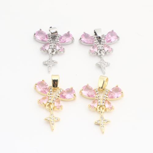 Crystal Privjesci, Mesing, s Kristal, Leptir, pozlaćen, možete DIY & s Rhinestone, više boja za izbor, 26x19x4mm, 20računala/Torba, Prodano By Torba