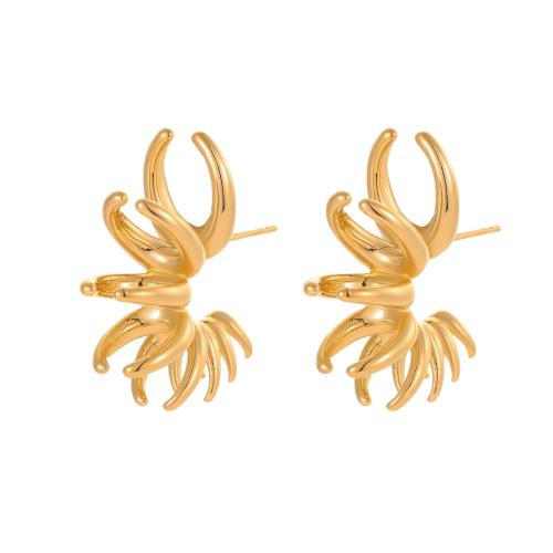 Stainless Steel Stud Earrings plated for woman Sold By Pair