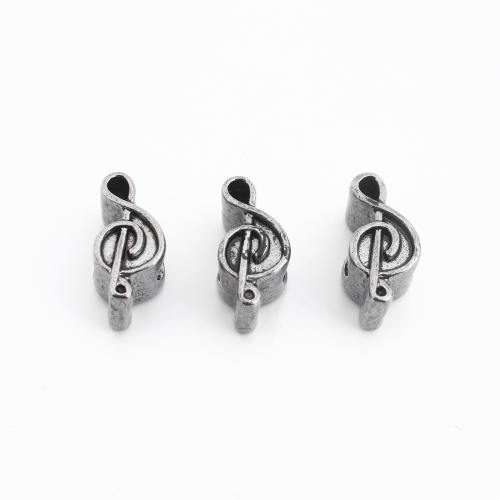 Cruach dhosmálta coirníní Spacer, 304 Cruach dhosmálta, Ceol Nóta, DIY, 17x7x8mm, Díolta De réir PC