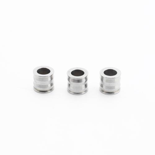 Stainless Steel Spacer Kralen, 304 roestvrij staal, Ronde buis, DIY, 7x8x8mm, Verkocht door PC