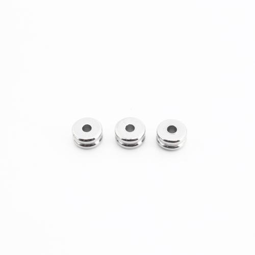 Stainless Steel Spacer Kralen, 304 roestvrij staal, DIY, 7x7x3mm, Verkocht door PC