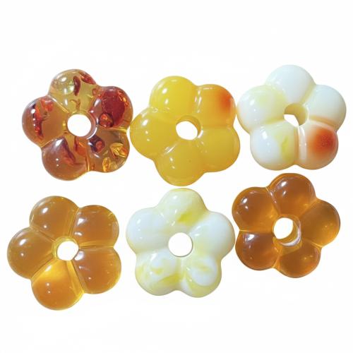 Resina-Pendant, resina, Fiore, DIY, nessuno, 30mm, Foro:Appross. 7mm, Venduto da PC