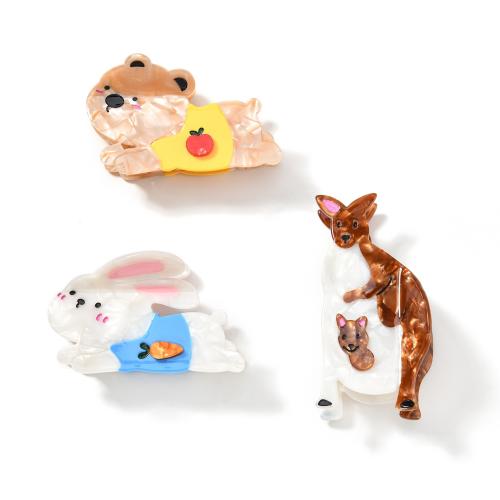 Acetate Hair Claw Clip Cartoon cute & for woman Sold By PC