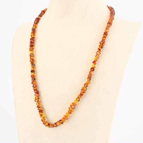 resina collana, gioielli di moda & unisex, nessuno, beads size 6-7mm, Lunghezza Appross. 50 cm, Venduto da PC