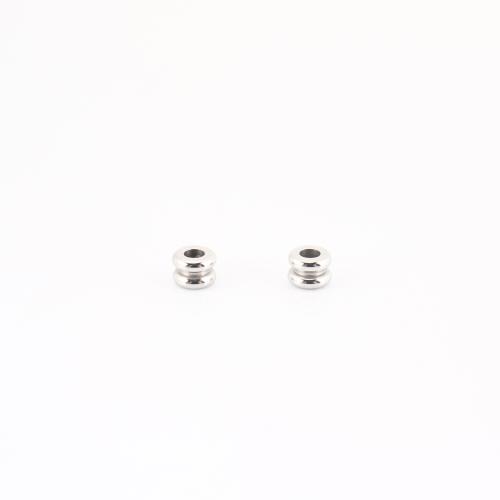 Cruach dhosmálta coirníní Spacer, 304 Cruach dhosmálta, DIY, dath bunaidh, 4x4x5mm, Díolta De réir PC