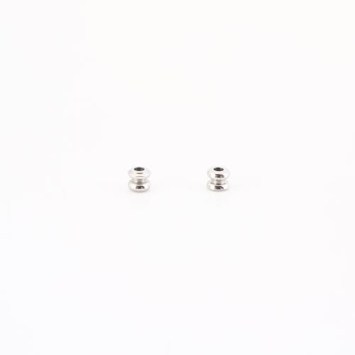 Cruach dhosmálta coirníní Spacer, 304 Cruach dhosmálta, DIY, dath bunaidh, 3x4x4mm, Díolta De réir PC