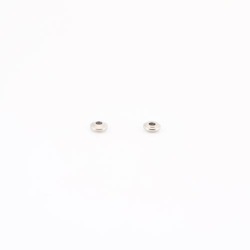 Cruach dhosmálta coirníní Spacer, 304 Cruach dhosmálta, DIY, dath bunaidh, 4x4x2mm, Díolta De réir PC