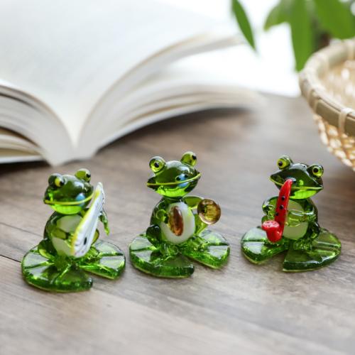 Glass Decoration Frog Sold By PC