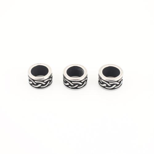 Stainless Steel Spacer Kralen, 304 roestvrij staal, Vintage & DIY, 5x9x9mm, Verkocht door PC