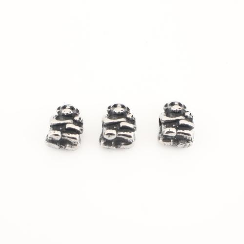 Stainless Steel Spacer Kralen, 304 roestvrij staal, Vintage & DIY, 11x8x5mm, Verkocht door PC