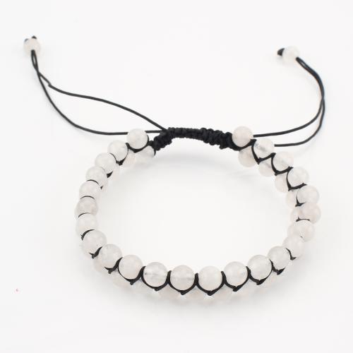 pierre gemme bracelet, Rond, Double couche & unisexe, transparent, Vendu par PC
