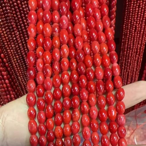 Natural Coral Helmet, tee-se-itse, 8.50x6mm, Reikä:N. 1mm, Myyty Per N. 16.5 tuuma Strand