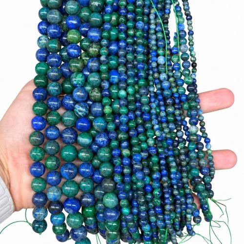 Lapis Lazuli Phenix Kraal, Ronde, DIY & verschillende grootte voor keus, Per verkocht Ca 38 cm Strand