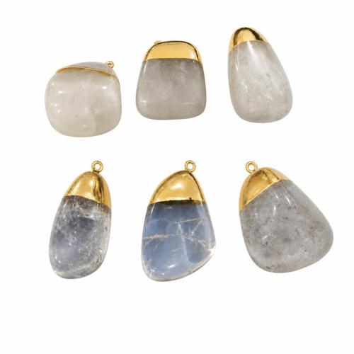 Natuurlijke Quartz Hangers, Bergkristal, Onregelmatige, DIY, pendant size 15-25*25-45mm, Verkocht door PC