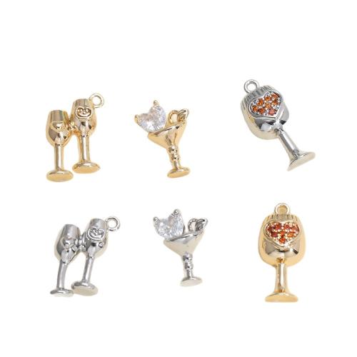 Stainless Steel Pendants 304 Stainless Steel Cup plated DIY & with rhinestone Sold By PC