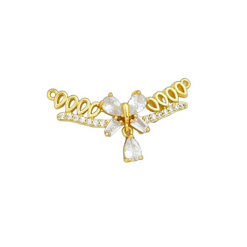Kubni cirkonij Micro Pave Brass Privjesak, Mesing, pozlaćen, možete DIY & različitih stilova za izbor & micro utrti kubni cirkonij, pendant size 35-37mm, Prodano By PC