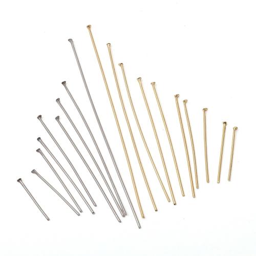 Stainless Steel Headpins plated DIY Sold By Bag