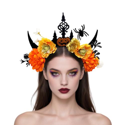Klud Hair Band, håndlavet, Halloween Design & for kvinde, flere farver til valg, 250x190mm, Solgt af PC