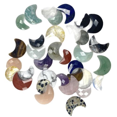 Pedras preciosas de cabochons , misto de pedras semi-preciosas, Lua, DIY & materiais diferentes para a escolha & tamanho diferente para a escolha & facetada, vendido por PC