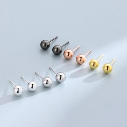 Sterling Silver Jewelry orecchino, 925 sterline d'argento, Sterling silver Inserisci, senza earnut & formato differente per scelta & per la donna, argento, 5Pairspaio/lotto, Venduto da lotto