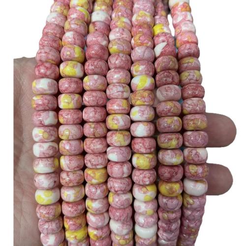 Rain Flower Kivihelmilajitelma, Rain Flower Stone, Abacus, tee-se-itse, enemmän värejä valinta, 6x10mm, N. 63PC/Strand, Myymät Strand