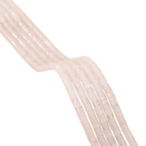 Jade White Korálek, Flat Round, DIY, 2x4mm, Prodáno za Cca 38 cm Strand