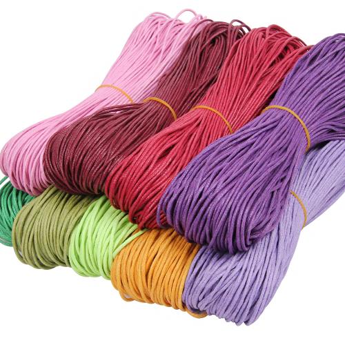 Przewód woskowany, Sznurek woskowany Cotton, DIY, dostępnych więcej kolorów, 1.50mm, około 65m/PC, sprzedane przez PC