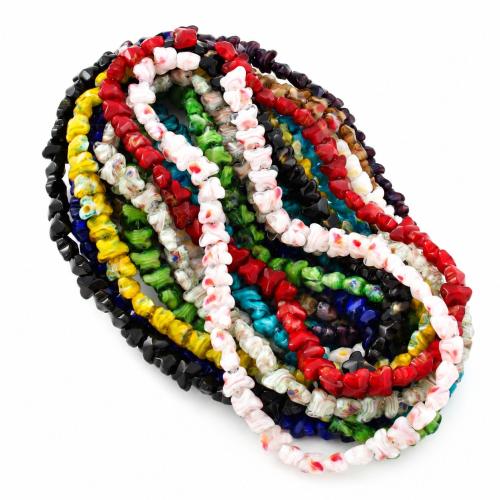 vetro perla, Farfalla, DIY, nessuno, 12x9mm, Venduto per Appross. 22.5 cm filo
