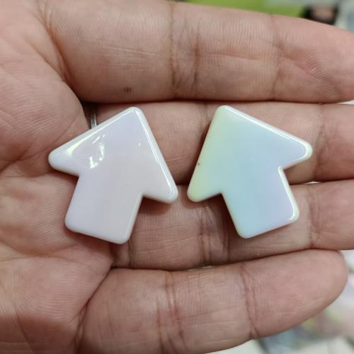 Plated Acrylic Beads arrowhead DIY 25mm Sold By Bag