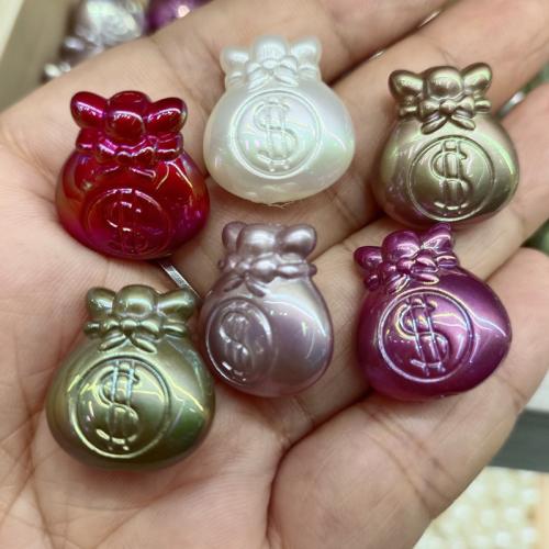 Plated Acrylic Beads Money Bag DIY Sold By Bag