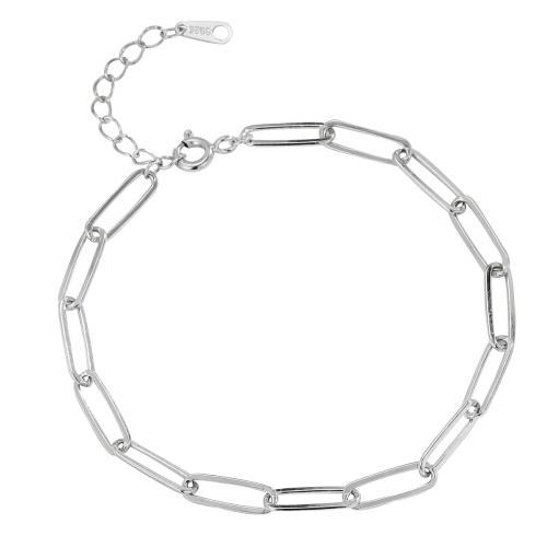 925 Sterling Silver Bangle Bracelet with 3CM extender chain for woman silver color Length Approx 15.5 cm Sold By PC