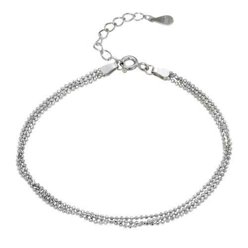 925 Sterling Silver Bangle Bracelet with 3CM extender chain for woman silver color Length Approx 16 cm Sold By PC