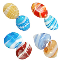 Pozlaćeni lampwork perle