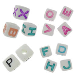 Perles Alphabet plastique ABS