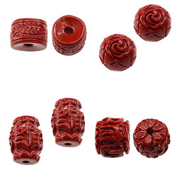 Cinnabar Beads