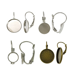 Brass Lever Back Earring Component