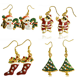 Boucles d'oreilles de Noël