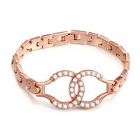 Bracelet cubique en laiton zircon pavent