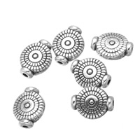 Perles plates en alliage de zinc 